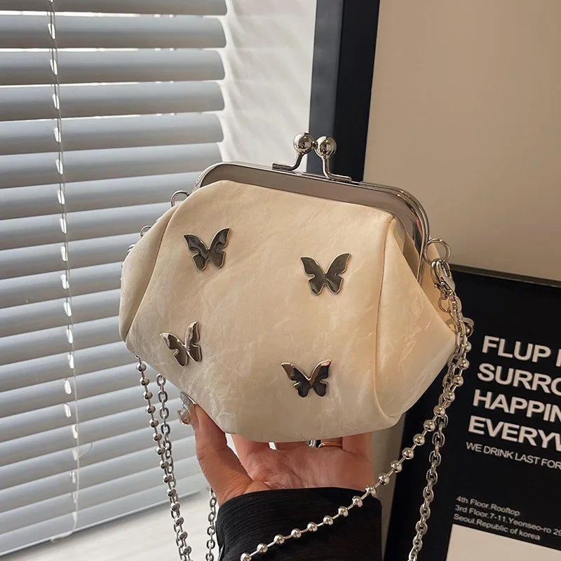 

2025 Новинка! Женская портативная сумка-ведро премиум-класса - милая нежная корейская нишевая сумка через плечо с цепочкой