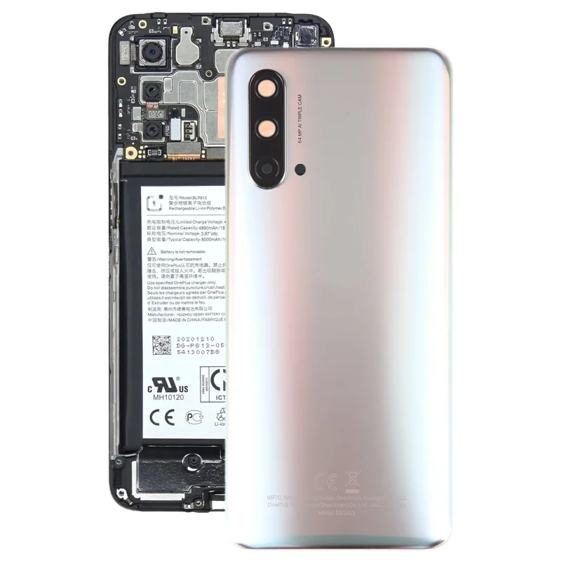 

Задняя крышка аккумулятора для OnePlus Nord CE с крышкой для объектива камеры