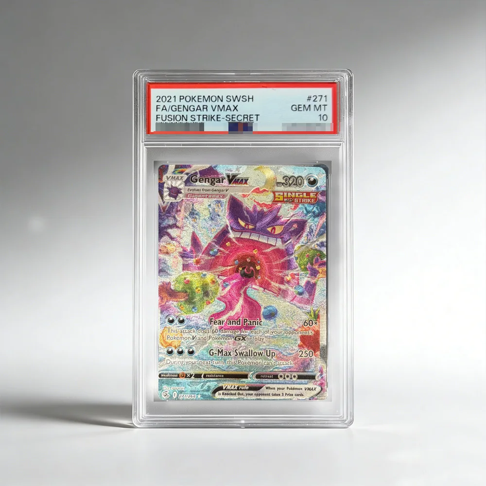 DIY PTCG Rating Collection Card EN MAGIKARP GENGAR UMBREON MEGA CHARIZARD 10Points Rating Card Anime Card Gift Toy view 3