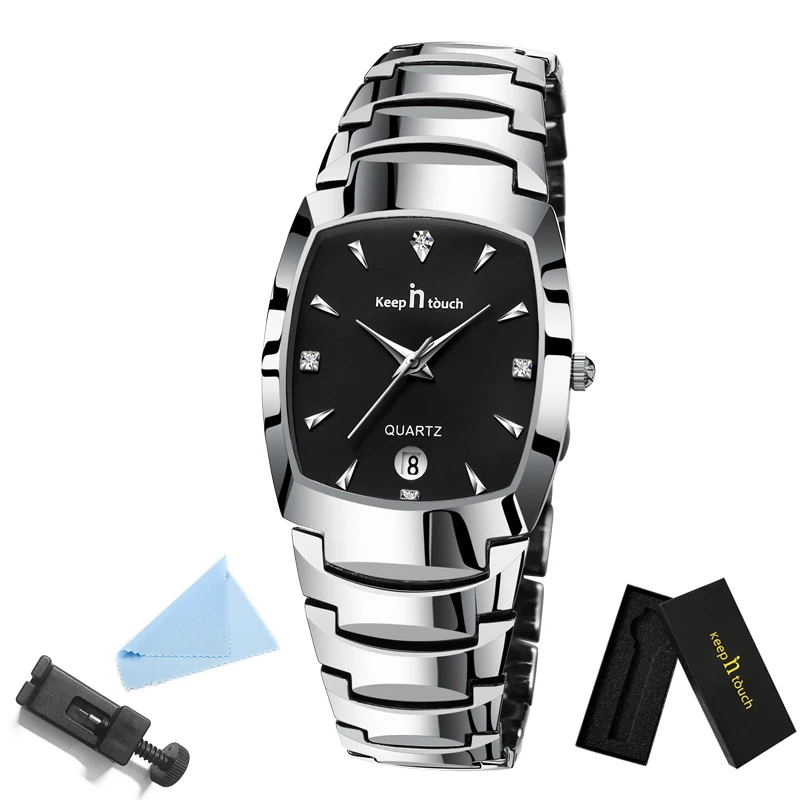 Reloj De Lujo Para Hombre De Negocios De Moda De Cuarzo Relojes De Pulsera De Acero Inoxidable Clásico Impermeable Masculino Fecha relojes para