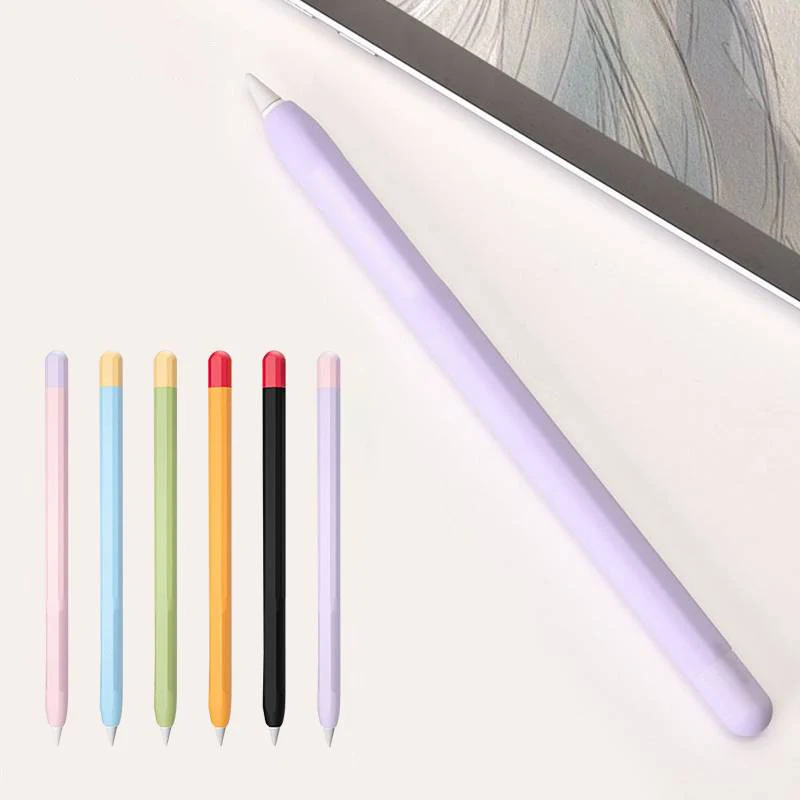 

Pencil Case For Apple Pencil 1st 2nd Generation For iPad Apple Pencil 1 2 Stylus Pen Protective Soft Silicone Cover Accessories