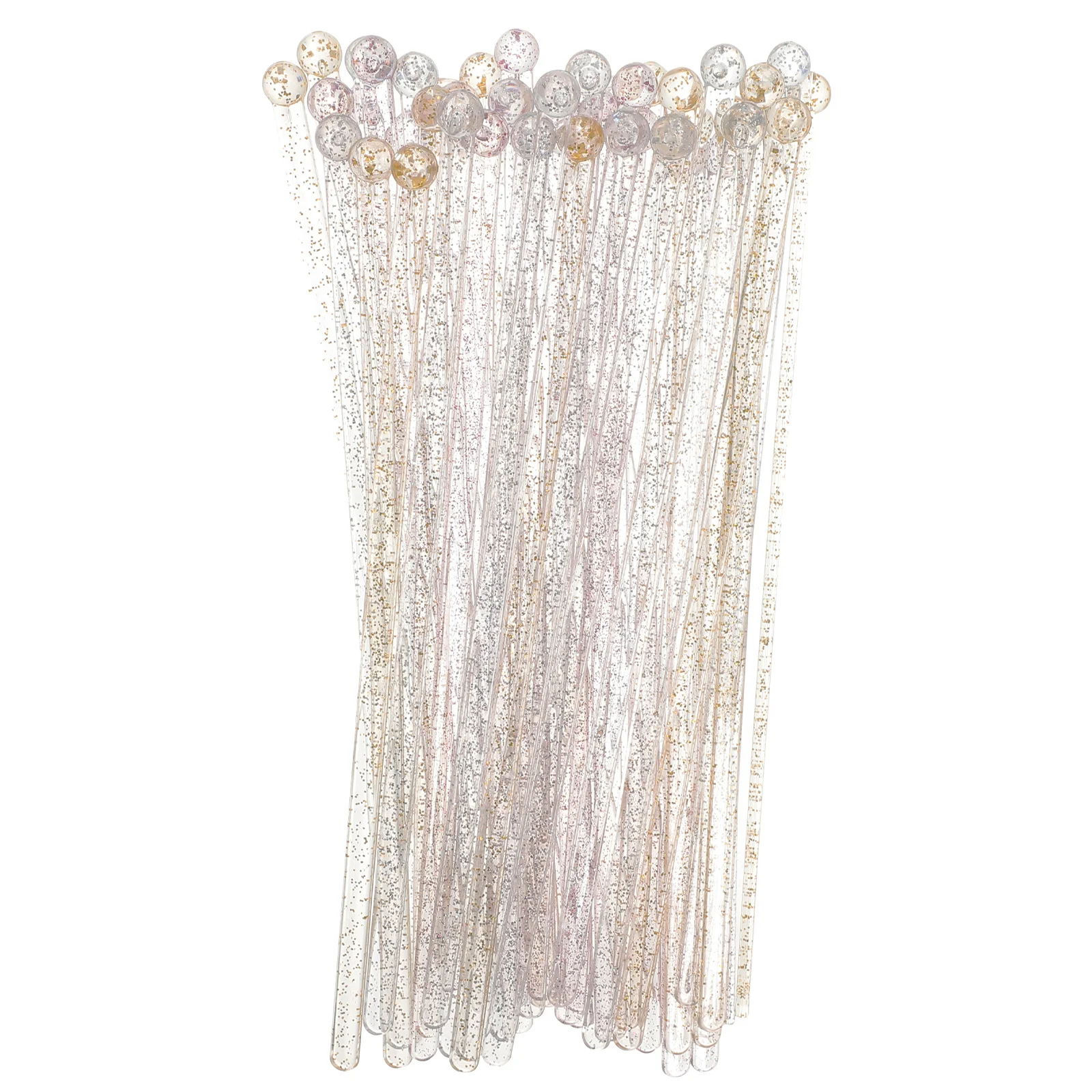 

45Pcs Cake Sticks Reusable Glittery Pink Stirring Sticks for Beverages Cocktails Desserts Ice Cream Cups Party Wedding