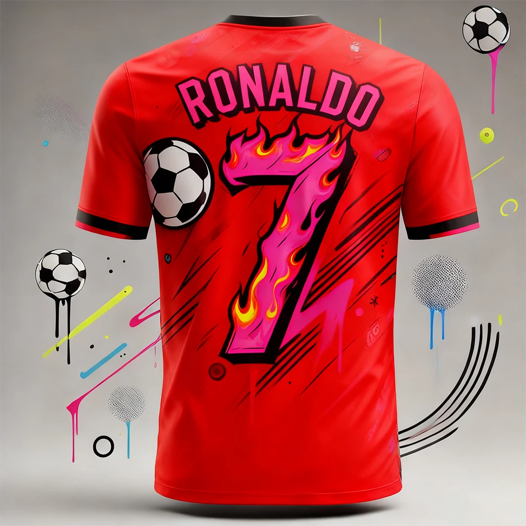 قمصان كرة القدم، تصميم إبداعي سريع الجفاف وجيد التهوية للرياضات الخارجية، إصدار خاص من قمصان كرة القدم #2