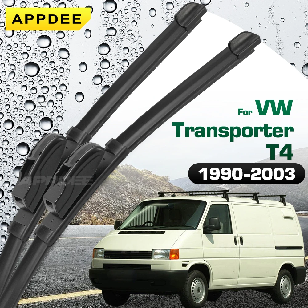 Silicone & rubber  Front Wiper Blades Set For VW Transporter T4 1990 - 2003 Windshield Windscreen Window Brush 21