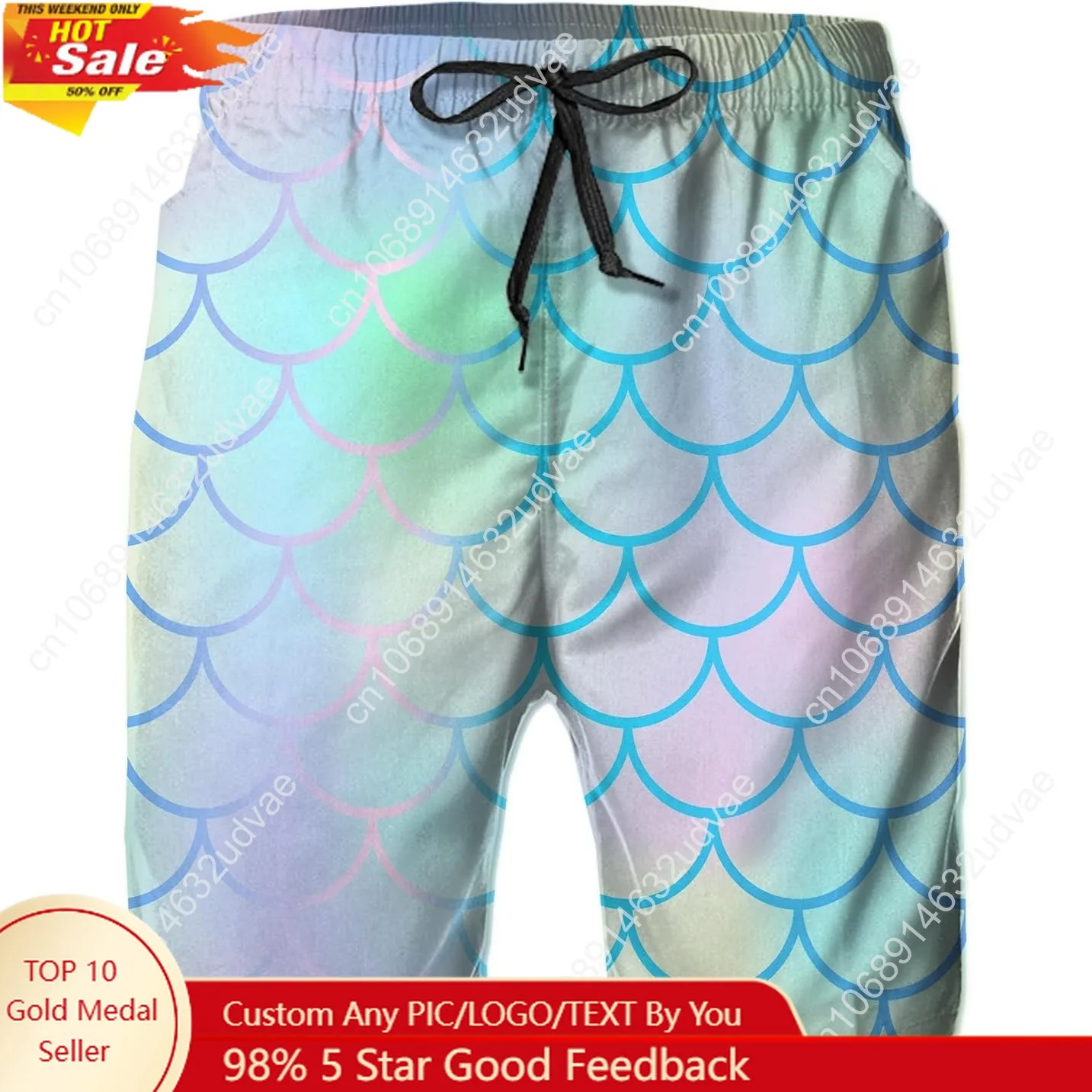 

Mens Swim Trunks with Mesh Lining,Quick Dry Swimsuit Board Shorts Beach Pants Swimwear Bathing Suits
