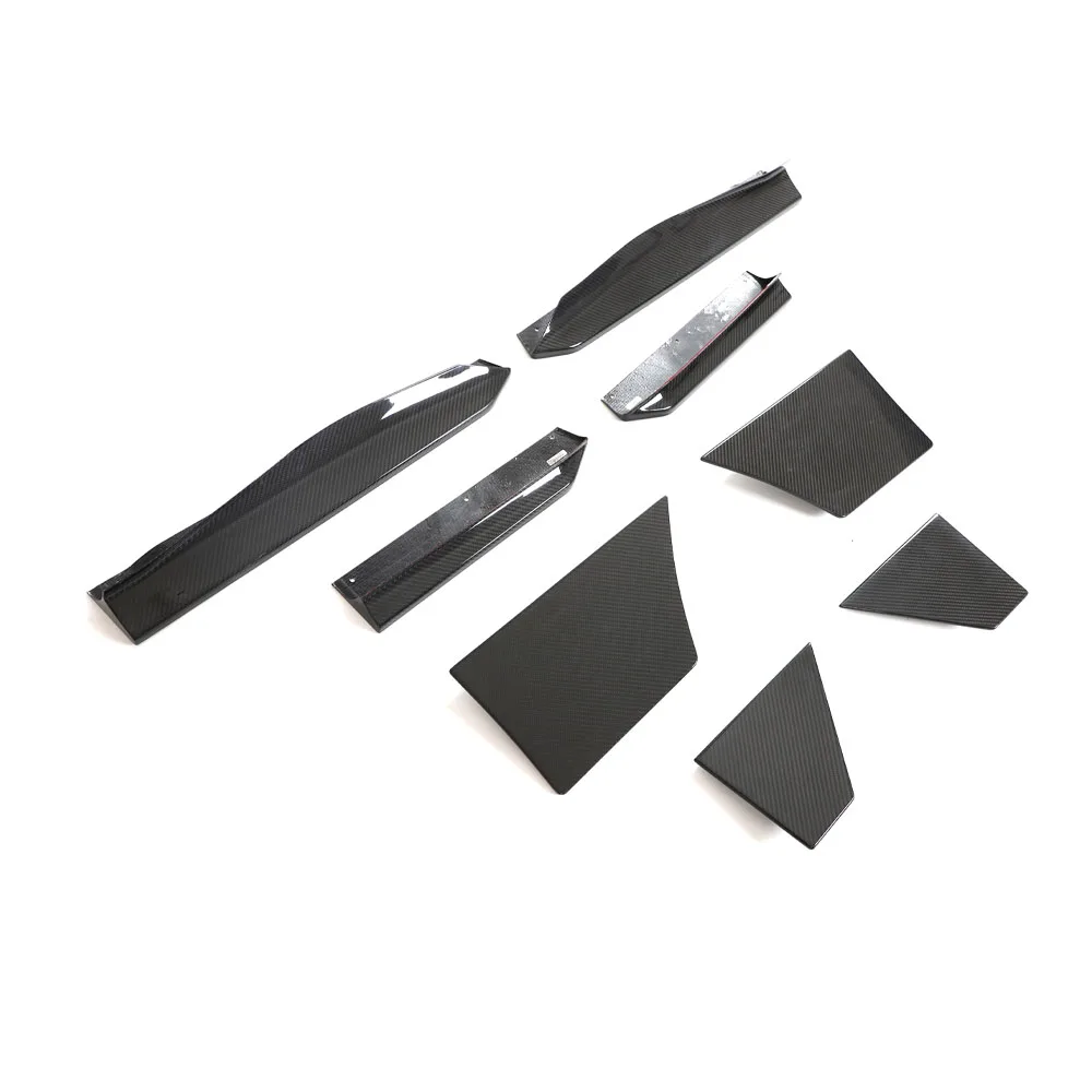 Real Dry Carbon Fiber 400Z Side Skirts Splitters for  400Z RZ34 2023 Custom Design