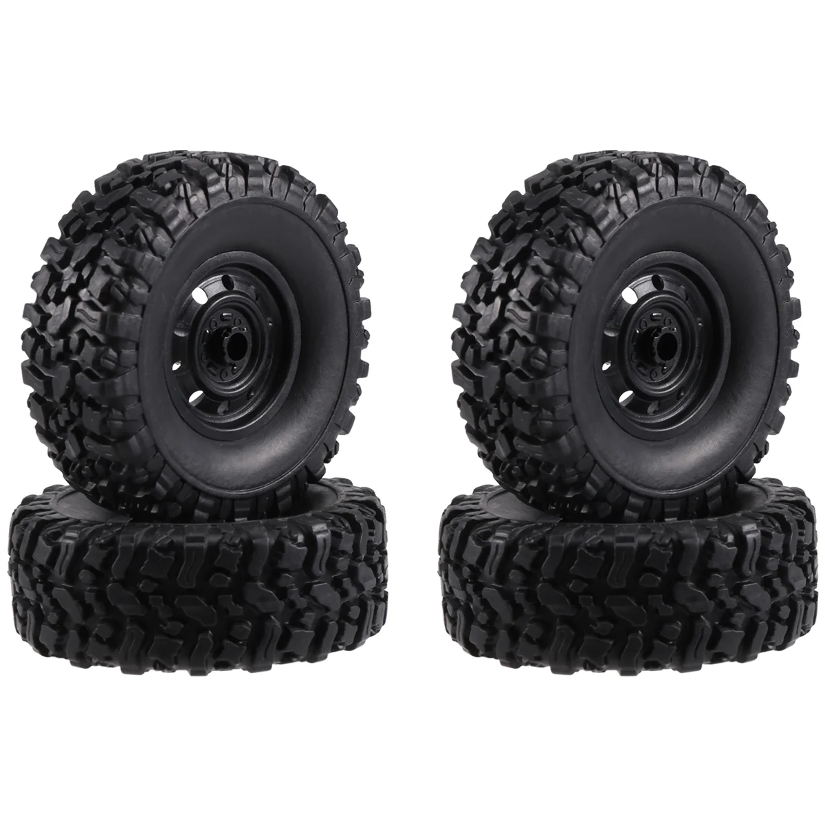 BAAA-4Pcs 65mm pneus roda para mn d90 d99s MN-90 mn91 mn98 mn99s wpl c14 c24 C24-1 c34 b14 b24 b36 rc peças de atualização do carro