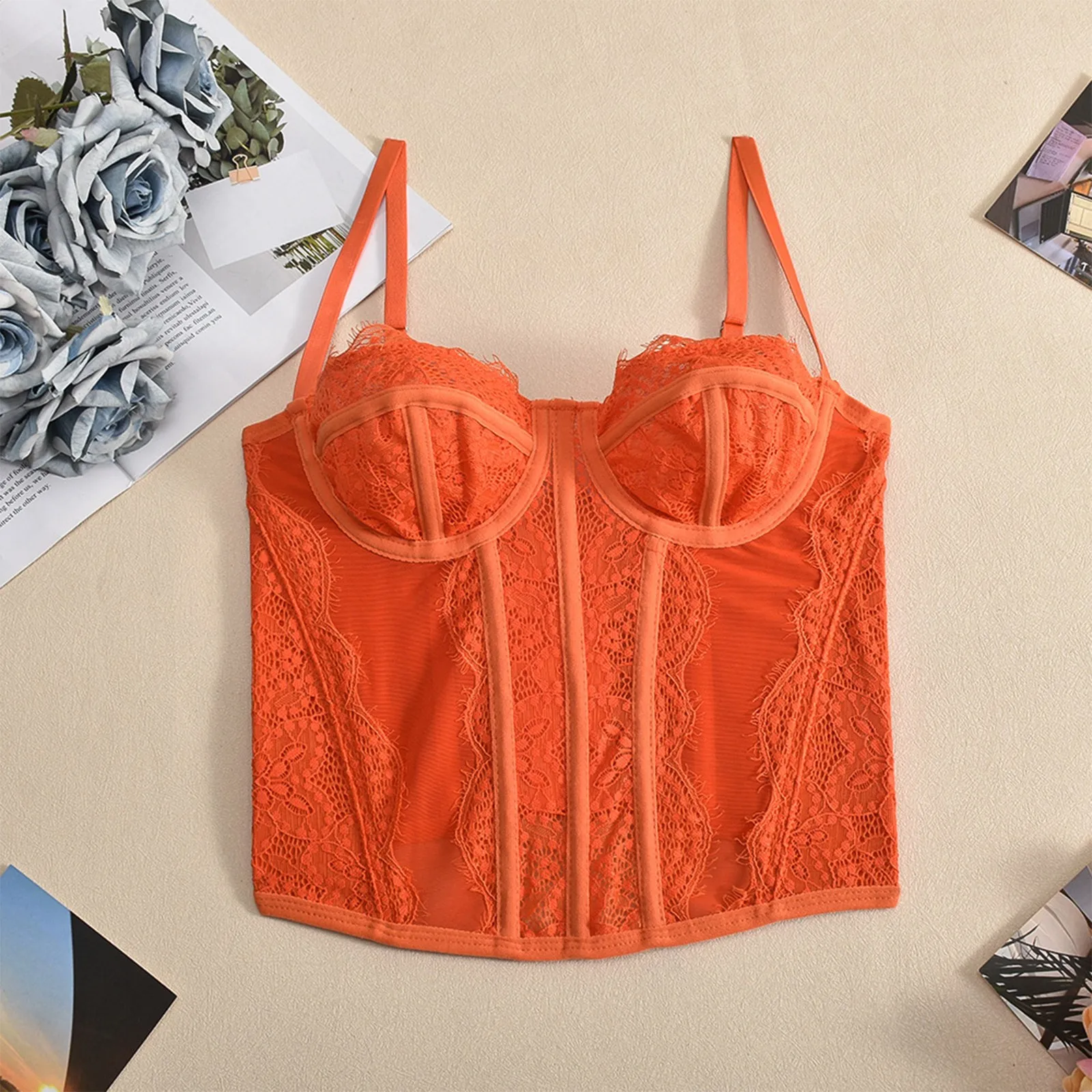 Corset Top Bustier Sexy Vrouwen Plus Size Bovenborst Korset Blouse Kant Gothic Vintage Mode Middeleeuwse Sexy Hemdje Body Shaper