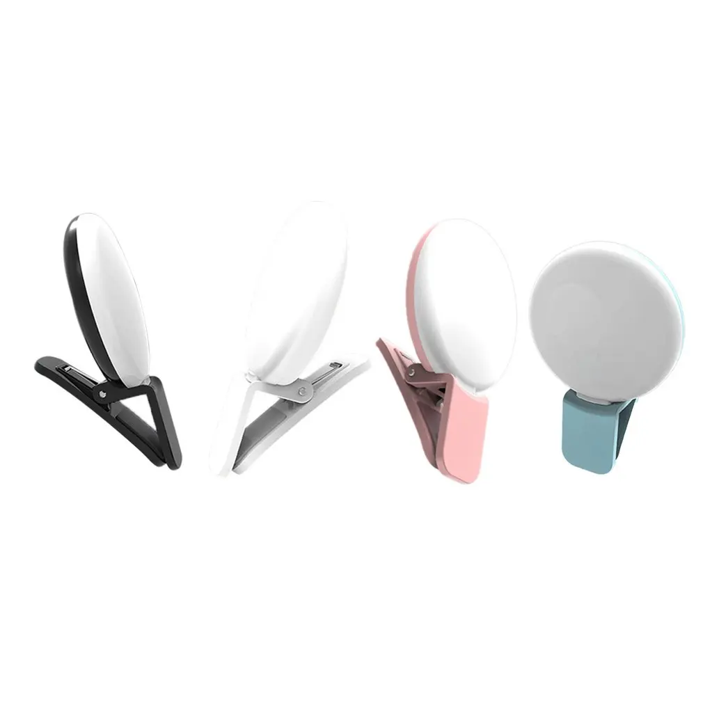 ขนาดเล็กขนาดเซลฟี่ LED แฟลชสำหรับโทรศัพท์มือถือสมาร์ทโฟนแบบพกพา Selfie ไฟฉาย Mini กล้องไฟฉาย