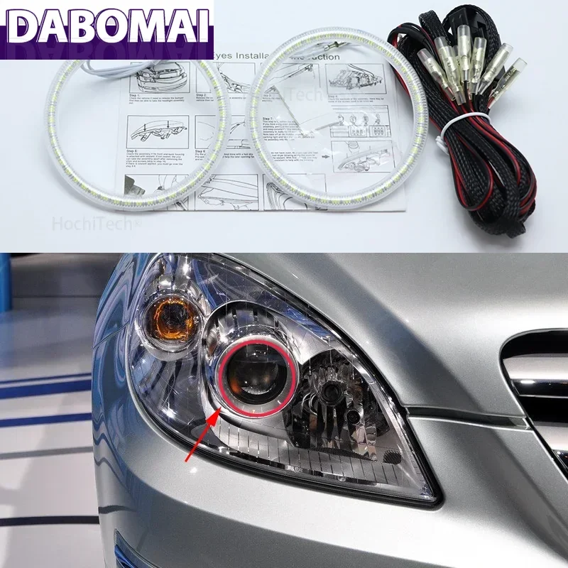 

DRL for Mercedes-Benz B-Class W245 B160 B180 B170 B200 2006-2011 3528 SMD Led Angel Eyes Kit Daytime Running Light