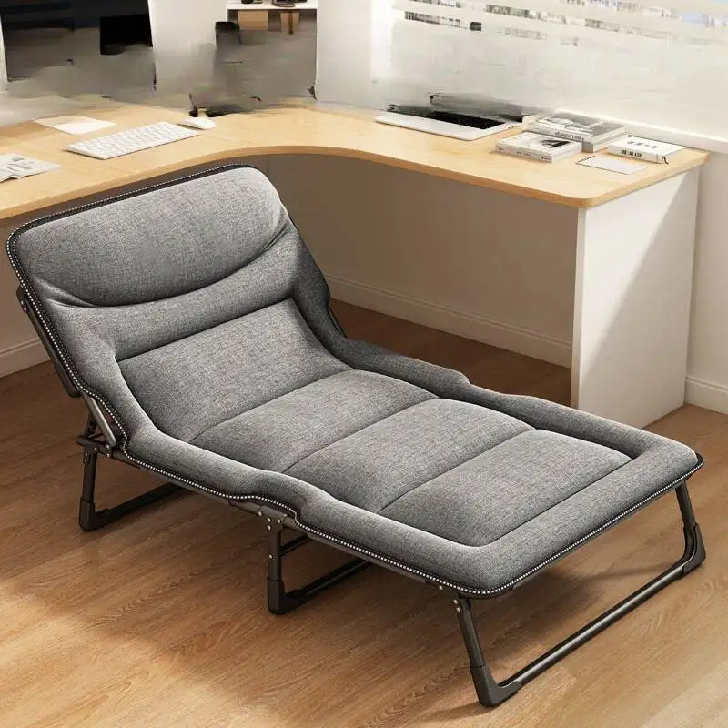 

Adult Beach Chairs Outdoor Office Lunch Break Simple Multifunctional Single Chairs Recliner Portable Silla Playa Furniture WKOC