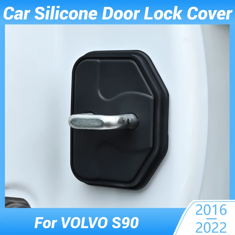 

Car Door Mute Damping Cushion Silicone Door Lock Buckle Door Anti-collision Protective Cover For VOLVO S90 2016-2025