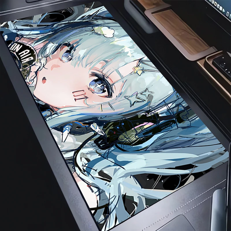 

Anime Mouse Pad Office PC Sexy Girl M-miku HD Print Kawaii Mousepad Laptop Gaming Accessories Keyboard Pad H-hatsunes Desk Mat