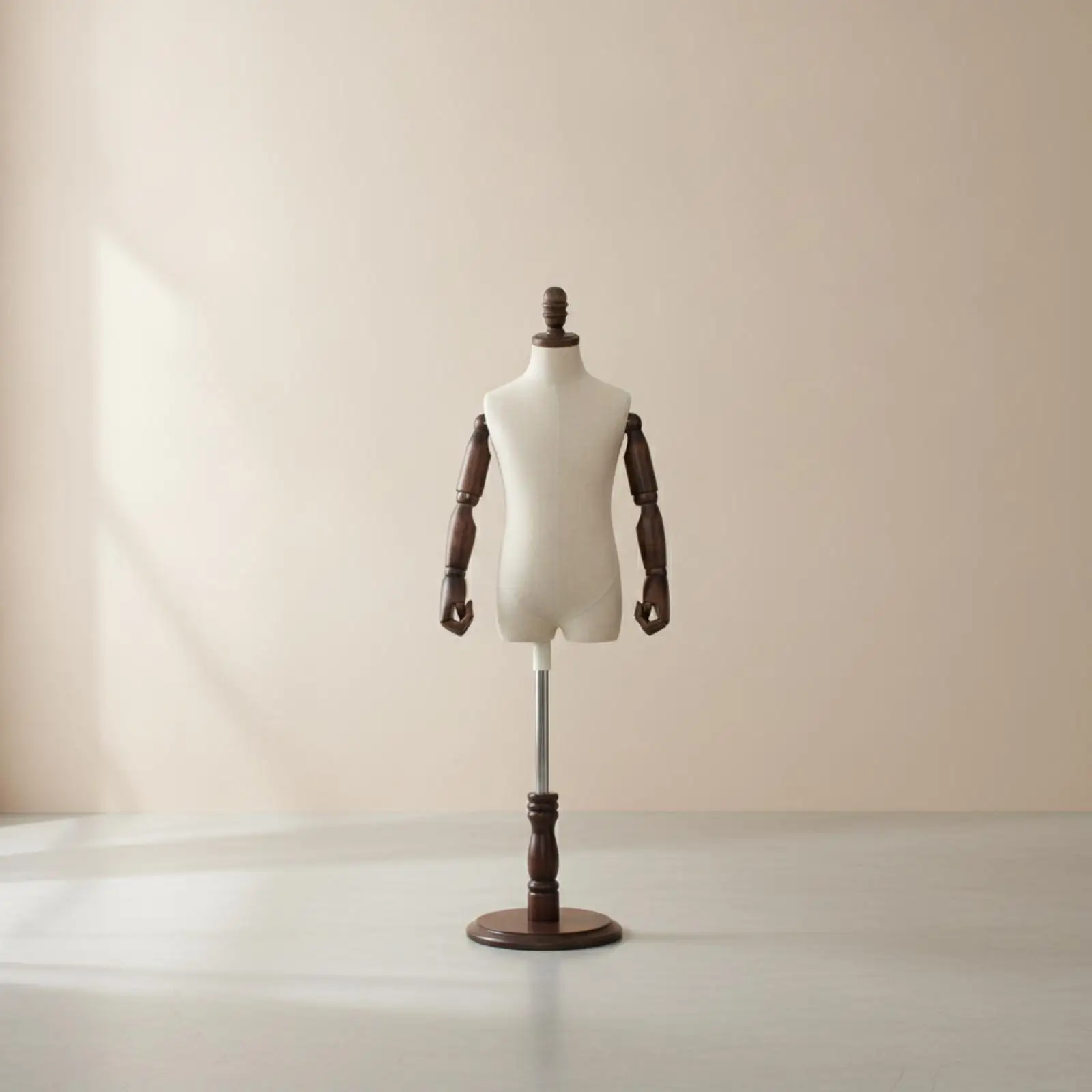 Child Display Mannequin with Articulated Arms for Boutique Clothing Store Window and Studio Photography Display Stand