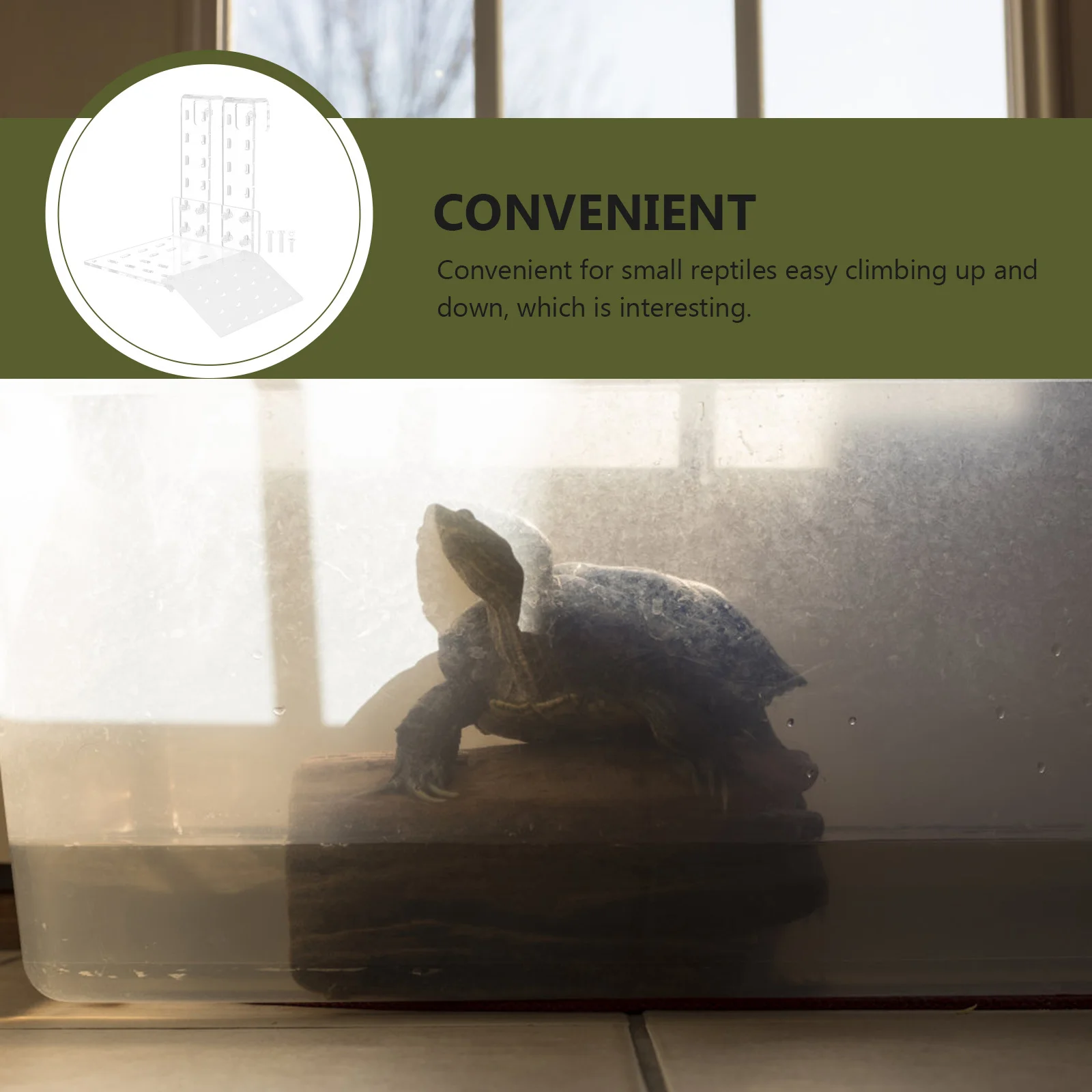 

1 set Turtle Basking Platform Adjustable Reptile Rest Stand For Water Turtles Frogs Lizards Tortoise Floating Acrylic Tank