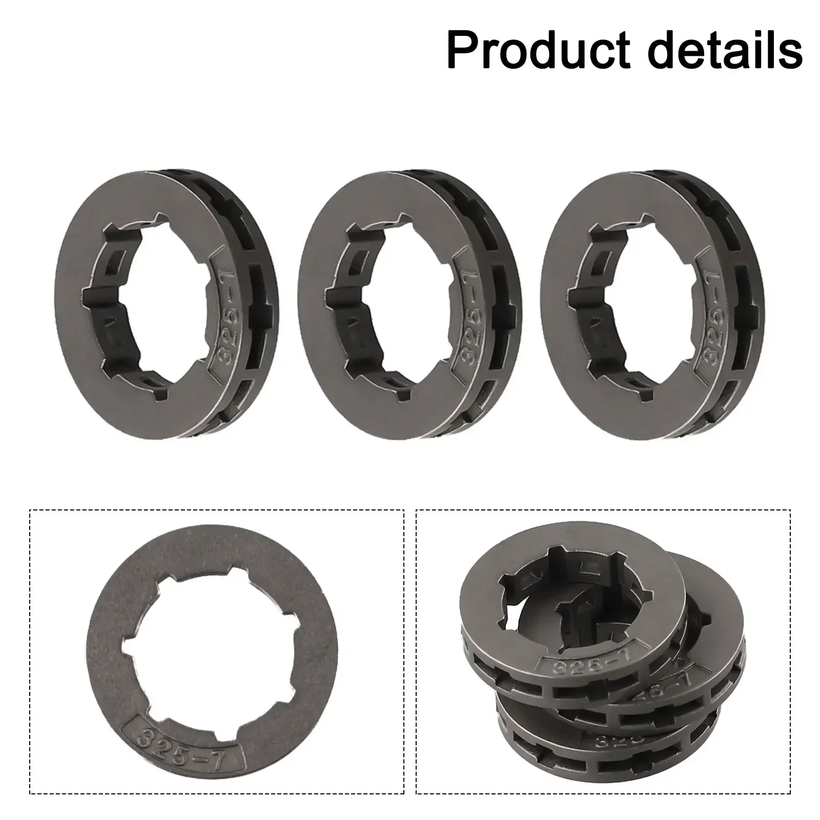 Sprocket Rim 0.325 Pitch 7 Tooth for Chainsaw 024 026 028 029 034 260 270 280 290 3 Pack Replacement 11892 Fit