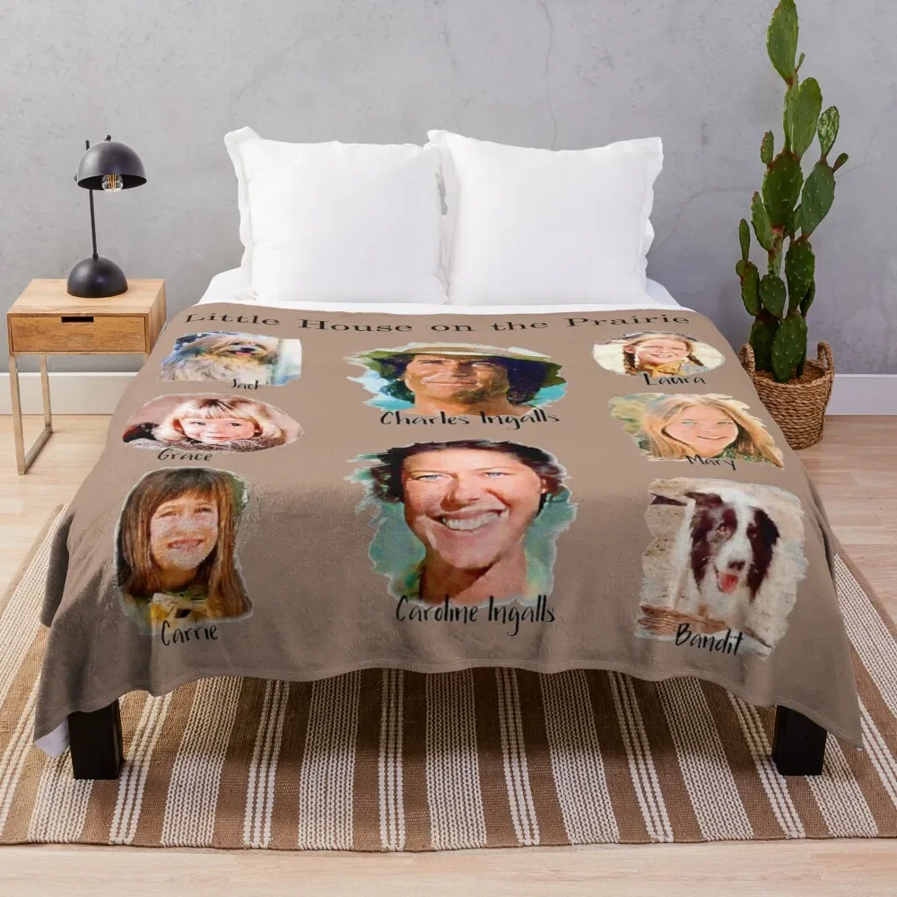 Ingalls Family Little House on the Prairie Throw Blanket Decorative Beds Moving Blankets