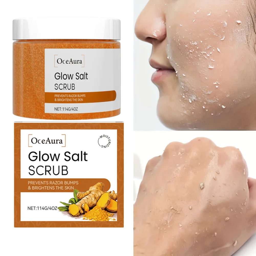 

Exfoliating Turmeric Body Scrub Moisturizing Cleansing ExfoliantGlowing Skin Body Care Product Gentle Formula for All Skin Types