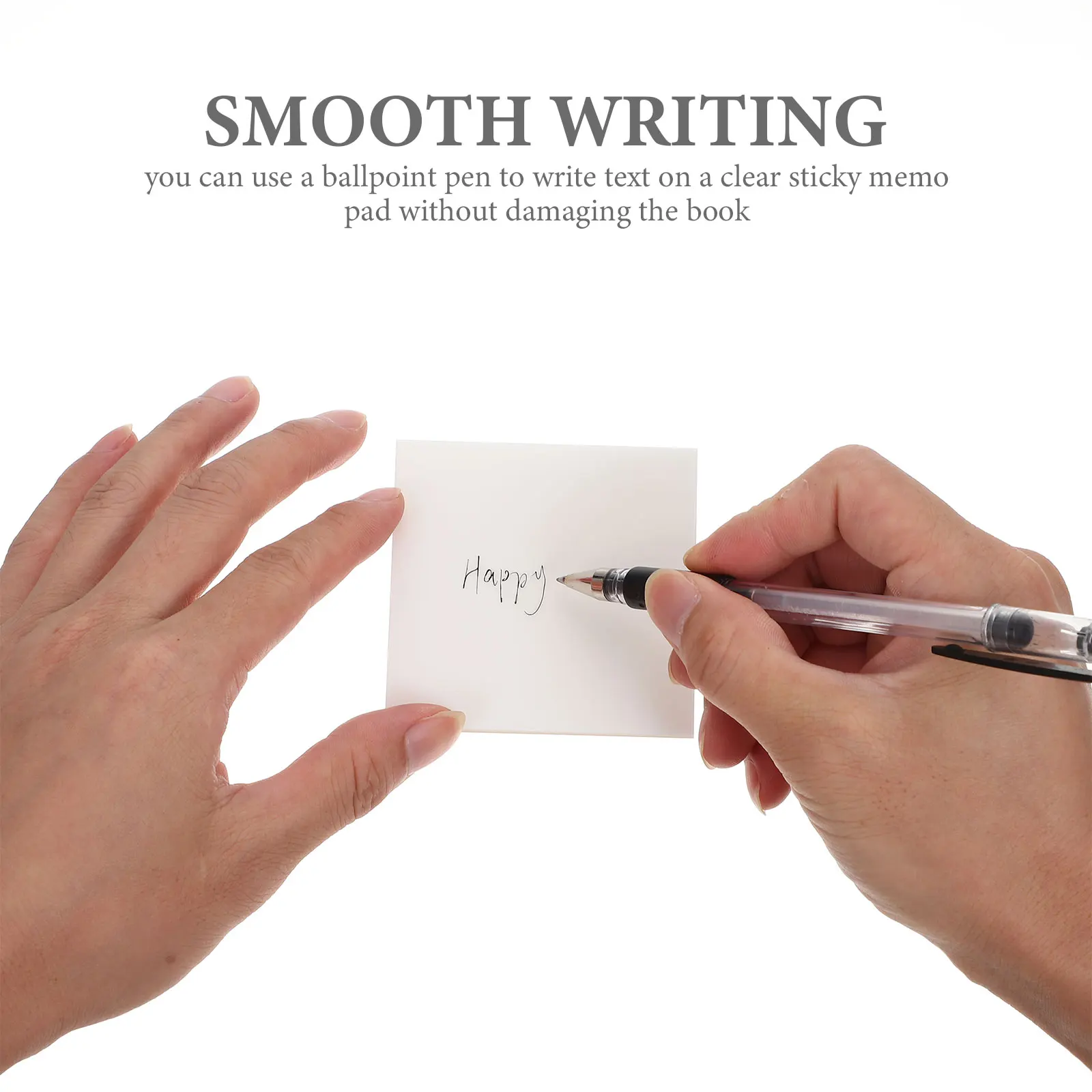 

10 Pcs Transparent Reusable Memo Pads Clear Reminders Office School Supplies Gifts Students Teachers