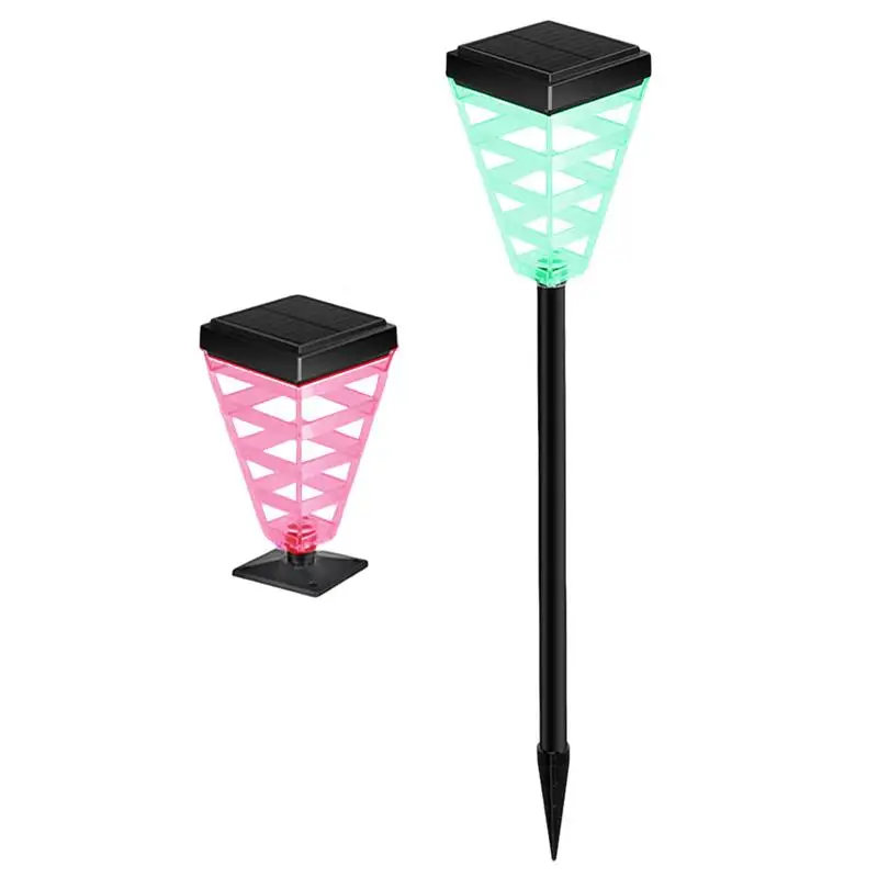 Solar Powered Outdoor Lights Solar Powered Garden Lights Waterproof 4-Color Changes Waterproof LED Lighting Solar Powered