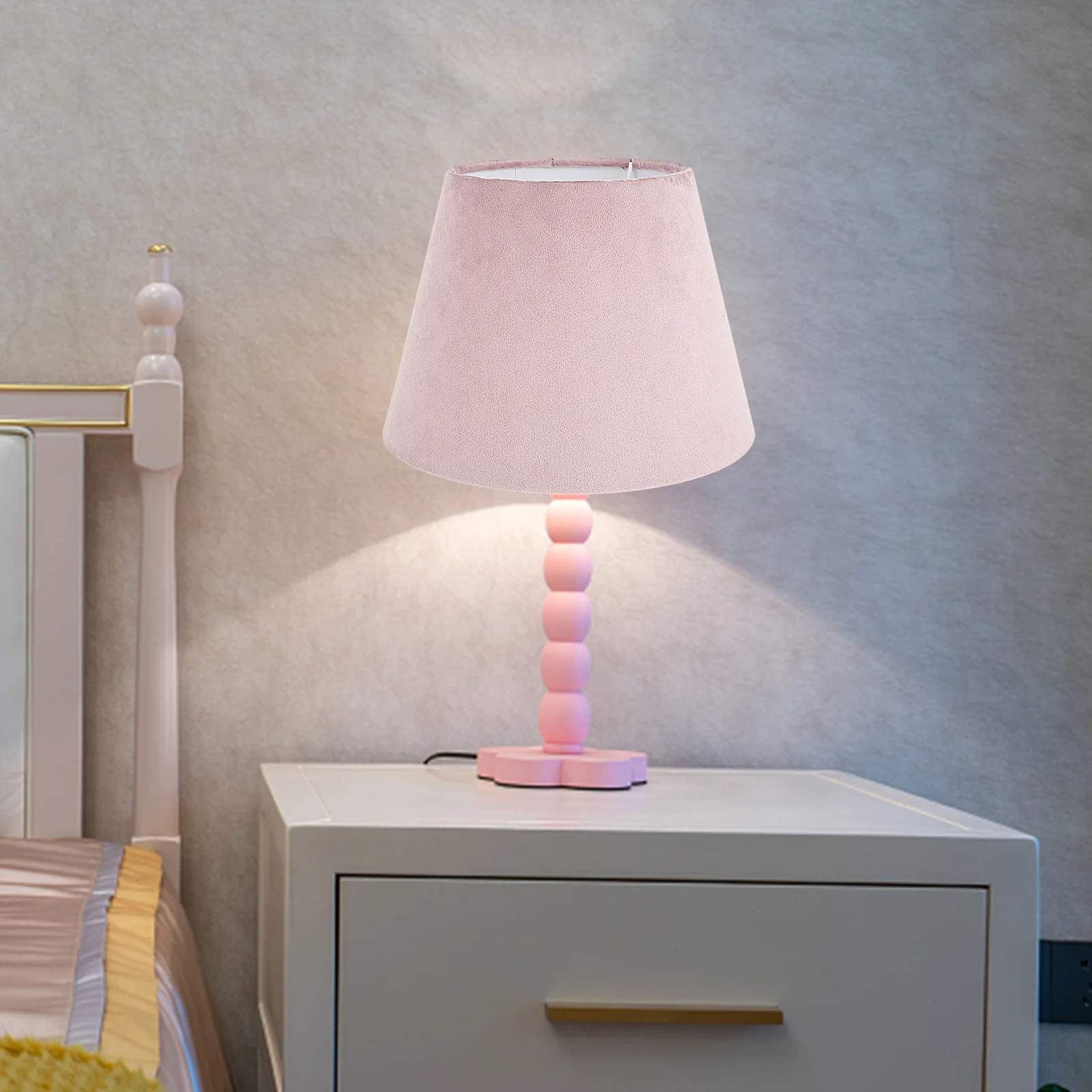 Cloth Art Shade White Lining For Desk Lamp Tabletop Bedside Light Durable Wear-Resistant Protective Cover Sturdy
