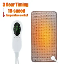3 Timing 10 Modes Temperature Control Electric Heating Blanket Winter Thermal Pad Body Warmer Foot Hand Warmer Multiple Sizes
