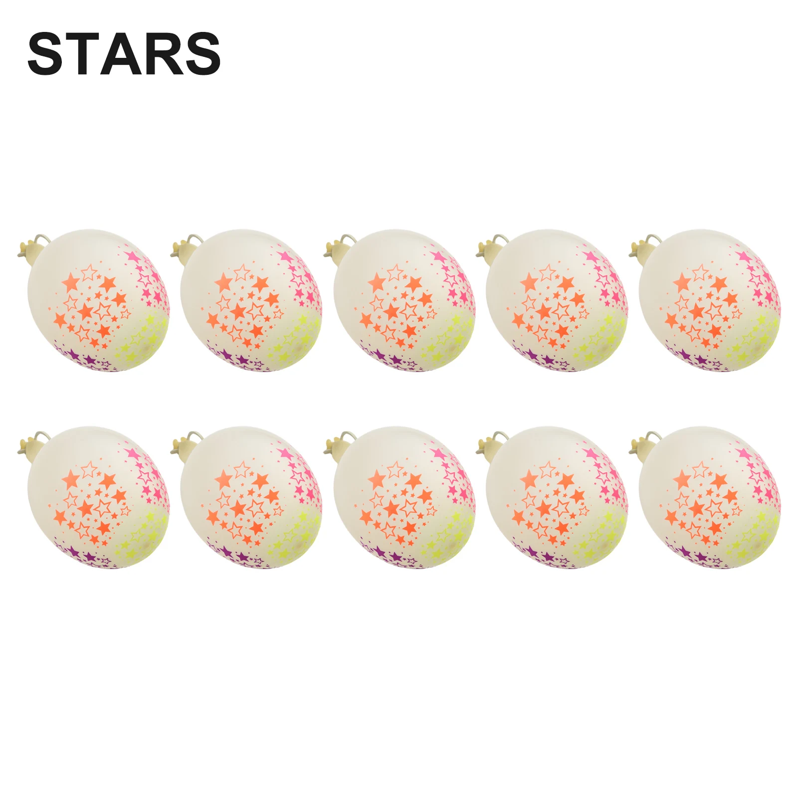 10PCS Balloon 12 Inches Clear Latex Balloons 1 Neon Stars Points Balloon For Wedding Birthday Party Home Decoration