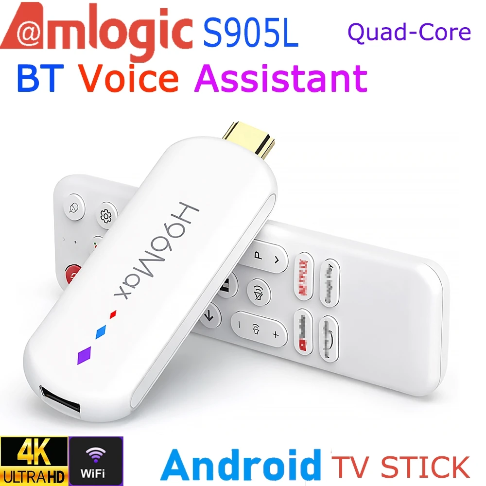 

ТВ-приставка Android Amlogic S905L, четырехъядерный процессор, поддержка 4K видео, Wi-Fi, Bluetooth, голосовой помощник, пульт дистанционного управления, медиаплеер, Smart TV Box H96 Max M20