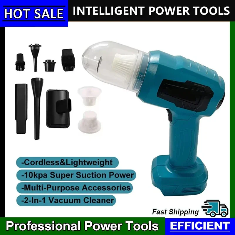 

Подходит для ручных перезаряжаемых электроинструментов Makita, беспроводной мини-автомобильный пылесос, многофункциональный пылесборник, аккумулятор 18 В