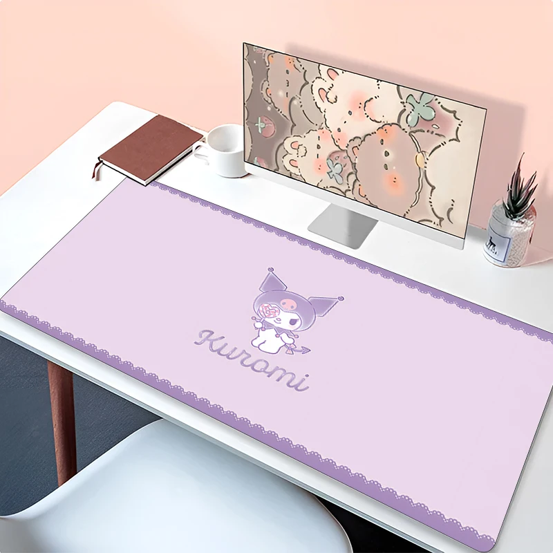 Anime Computer Mouse Pad K-kuromi Gamer Mouse Pads Large Gaming Kawaii Mousepad XXL 900x400 Desk Mause Pad Keyboard Mouse Carpet