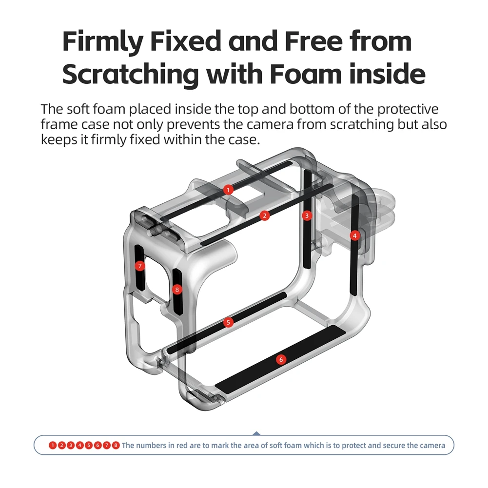 Kandang Bingkai Logam AMAGISN untuk Casing Perumahan Pelindung Logam Insta360 Ace Pro2 Hitam