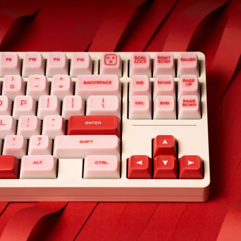 Aardbei Thema Keycaps Set Roze Keycaps Custom Qxa Profiel Abs Key Caps Mechanische Toetsenbord Accessoires Meisjes Cadeau 161 Toetsen