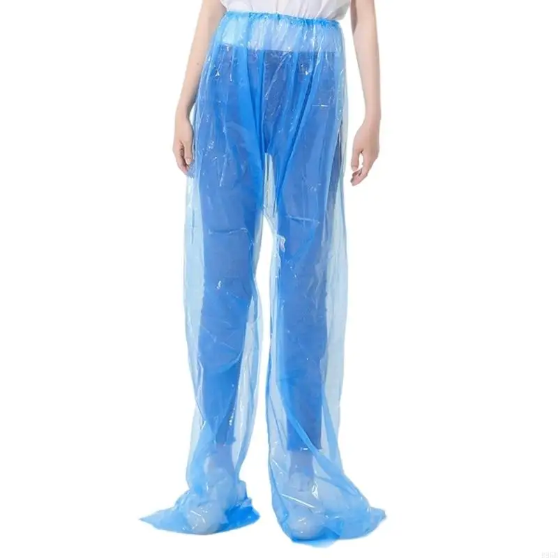 Long Leg Rainwear Sealed Ankle Protect Rain Pants For Heavy Rain Hiking Fishing B95B