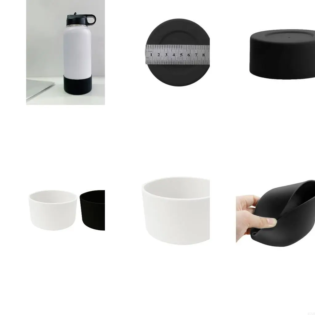 

97QD Water Bottles Anti-Slip Bottom Sleeve Cover Fits 12oz-24oz 32oz-40oz Bottles