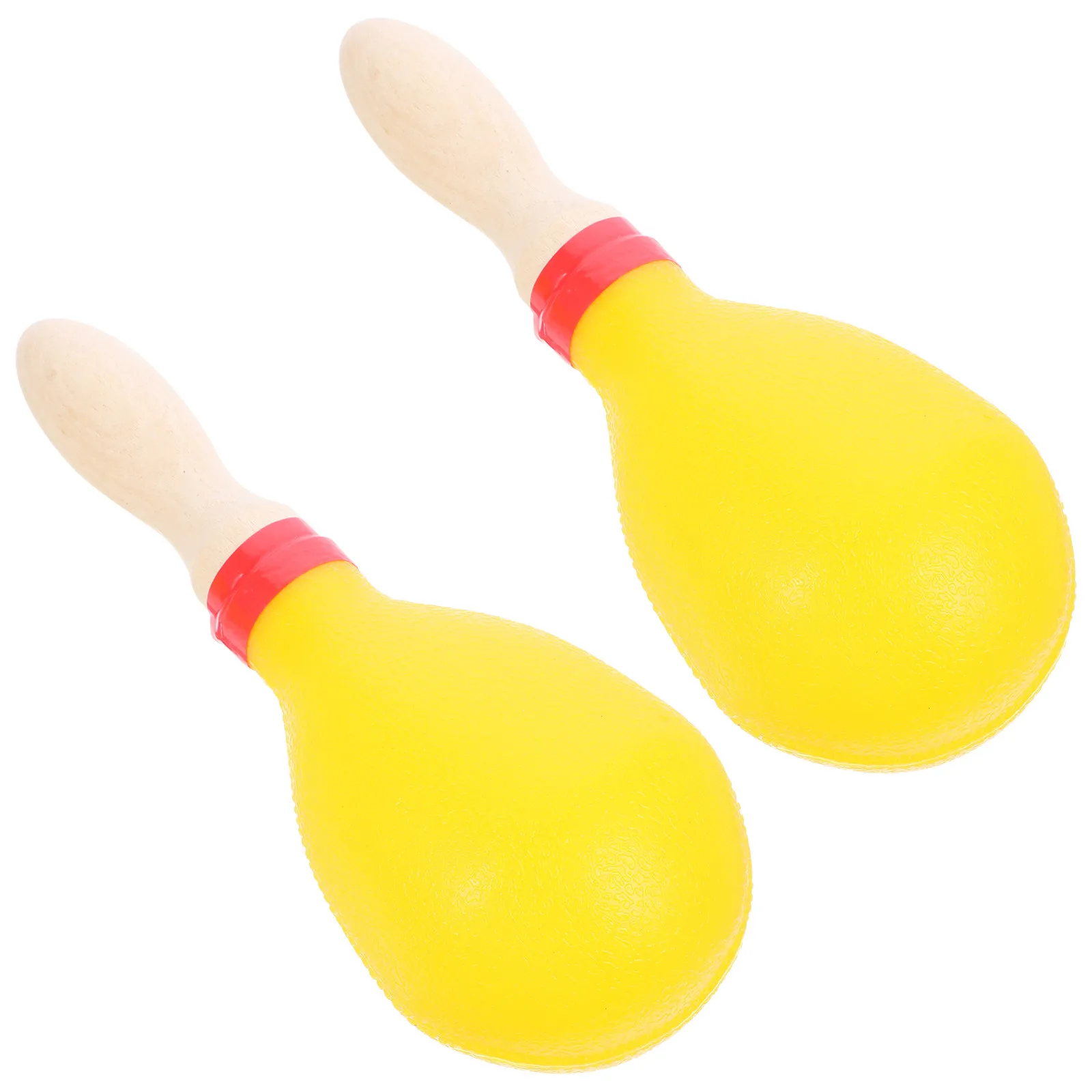 1Pair Wooden Maracas Shaker Kids Percussion Instrument Toddler Children Safe Burrs-Free Smooth Surface Easy Hold Music Education