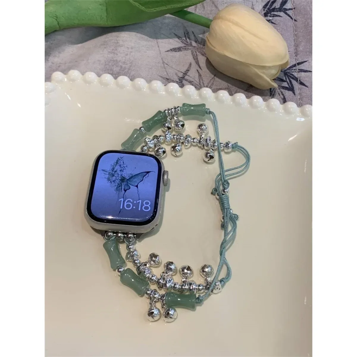 Bracelet de montre à bijoux pour iWatch Ultra 2 Series 10/9/8/7/6/5 Bracelet de montre tendance 42/44/45/46/49 mm 38/40/41 mm_voghion.com