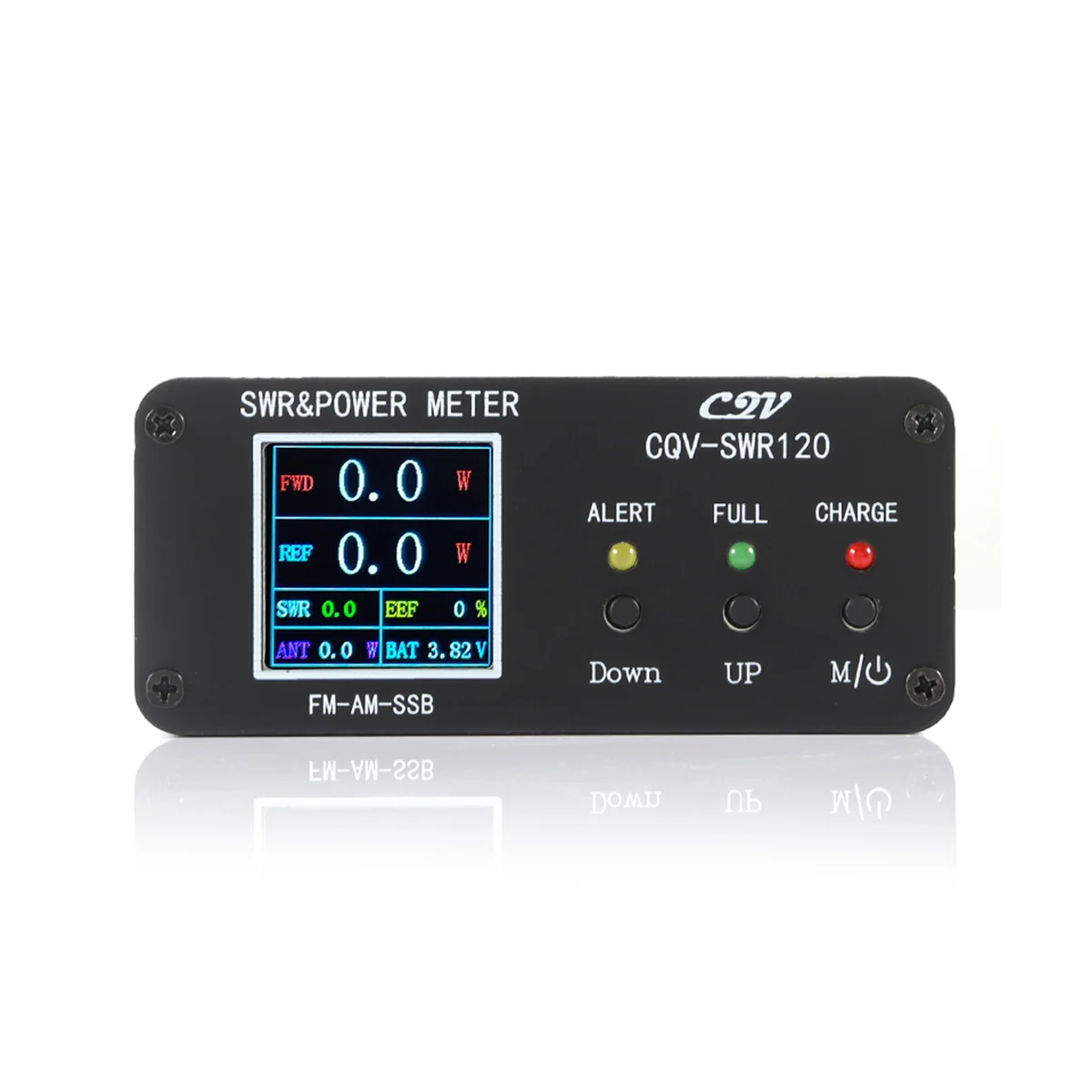 CQV-SWR120 120W SWR & Power Standing Wave Meter High Standing Wave Alarm Function 240 x 240 Full Color HD Display