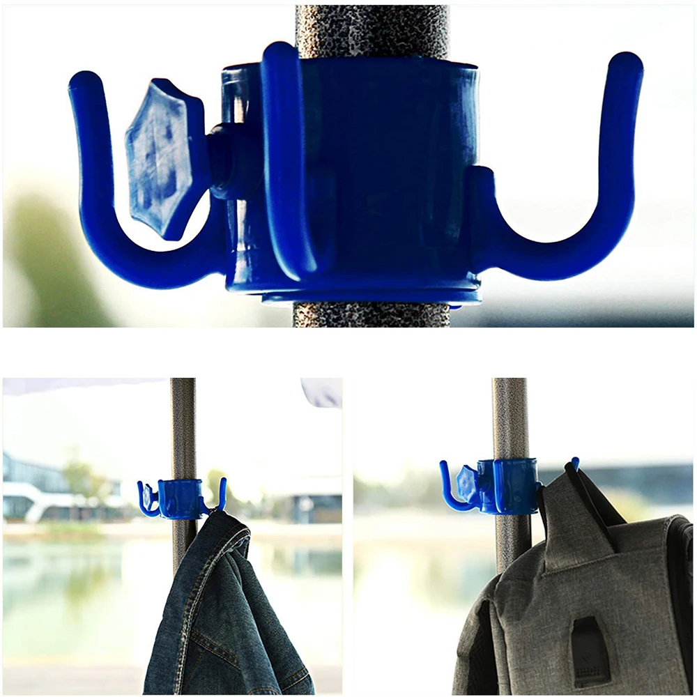 

1 Pc ABS Beach Umbrella Hanging Hook 4 Pawls Hooks For 22-38mm Pole For Hanging Towels, Bags, Sunglasses, Camera, Phone Portable