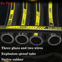High Temperature Resistant Rubber Hose High-Pressure Hydraulic Steam Water Pipe Diesel Black Rubber Hose Inner Diameter 4mm-7mm