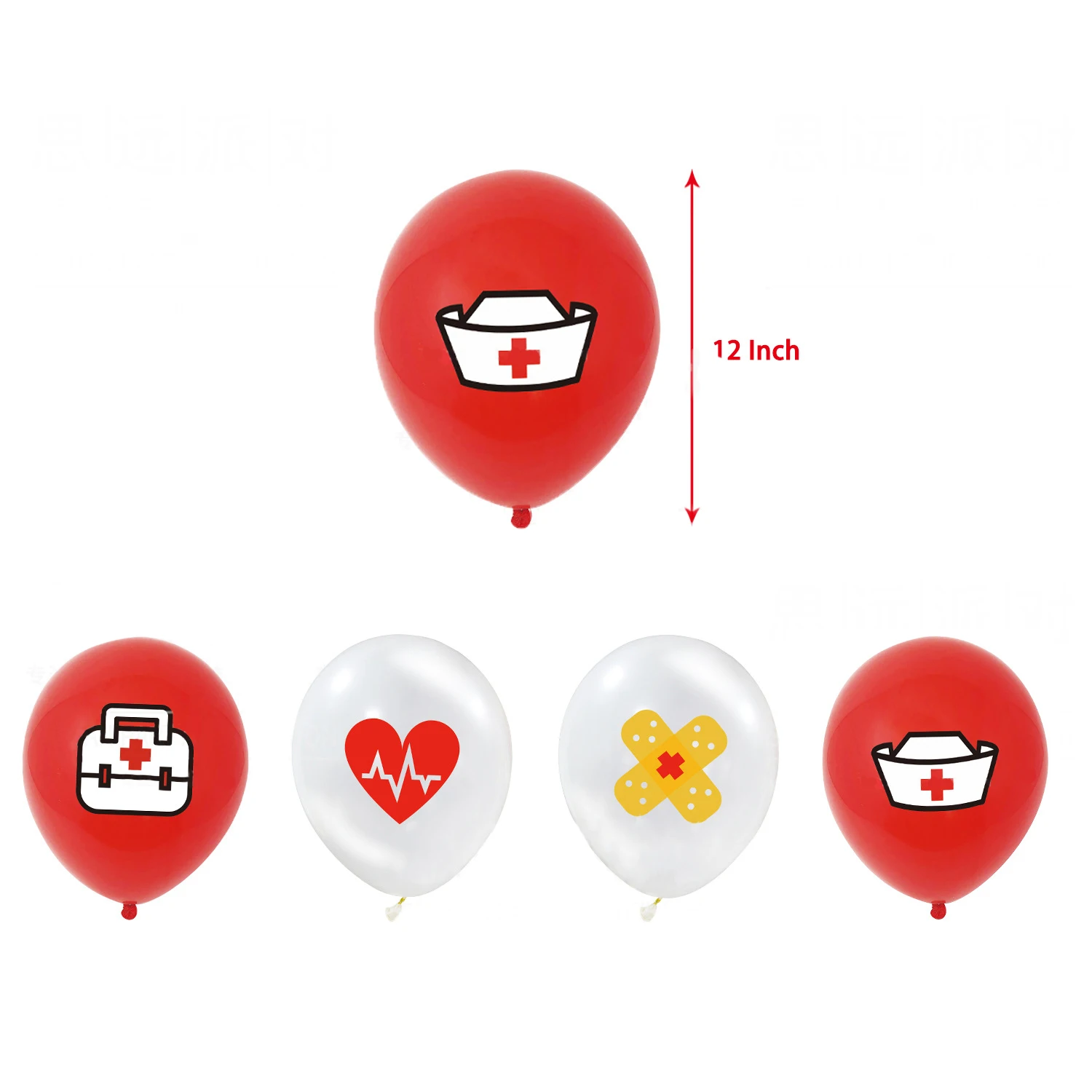 Graduation Nurses and Doctors Theme Party Garland, Swirl Balloon Decoration, Congrats Nurse Banner, Cake Topper Supplies