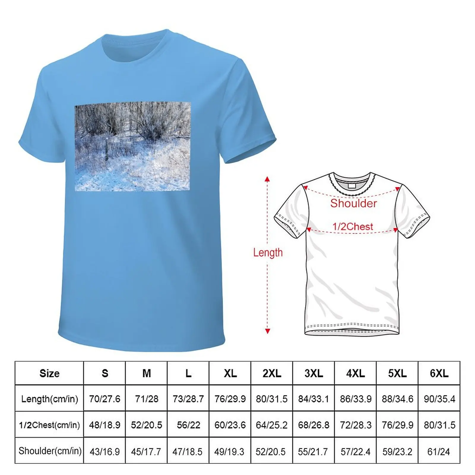 Winter Frost T-Shirt heavyweights oversized boys whites Men's cotton t-shirt