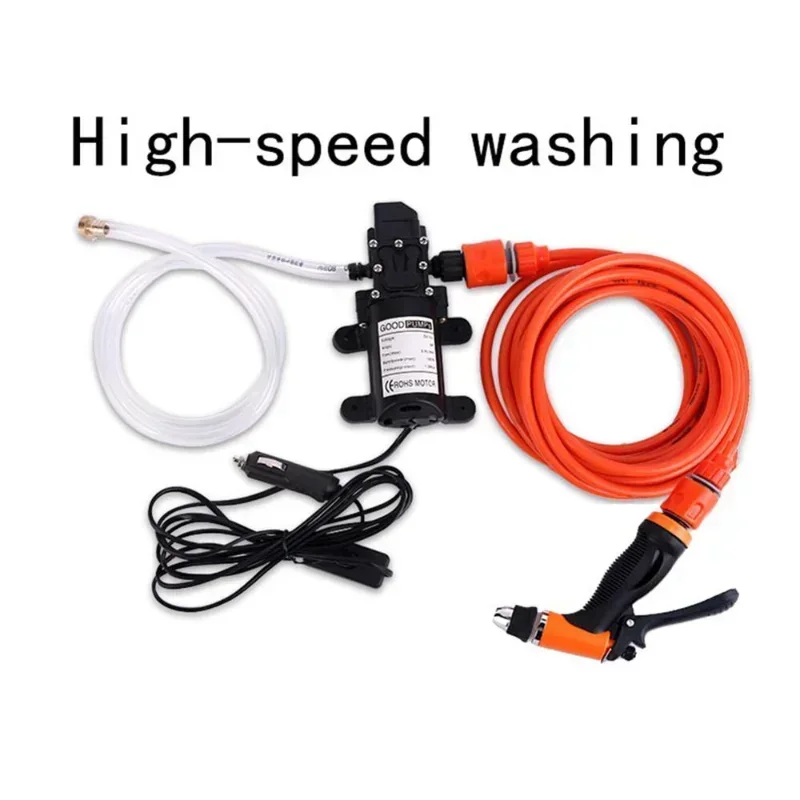 New Car Wash 12V Car Washer Gun Pump High Pressure Cleaner Car Care Portable Washing Machine Electric Cleaning Auto Device