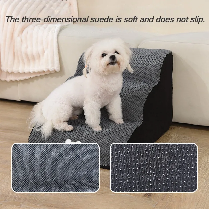 Pet Stairs Slope Anti-slip Wear-resistant Removable Sponge Steps Elderly Cats and Dogs Assist Climbing Pet Products Accessories