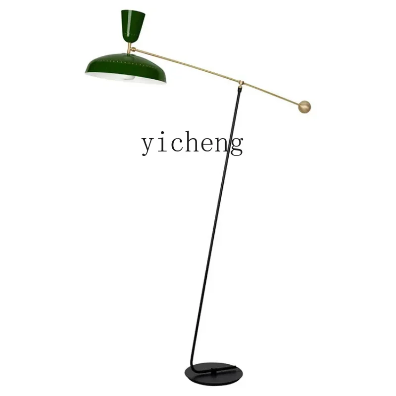 v9.4- Nordic Minimalism Living Room Sofa Floor Lamp Long Arm Modern Long Brush Holder Vertical Lamp