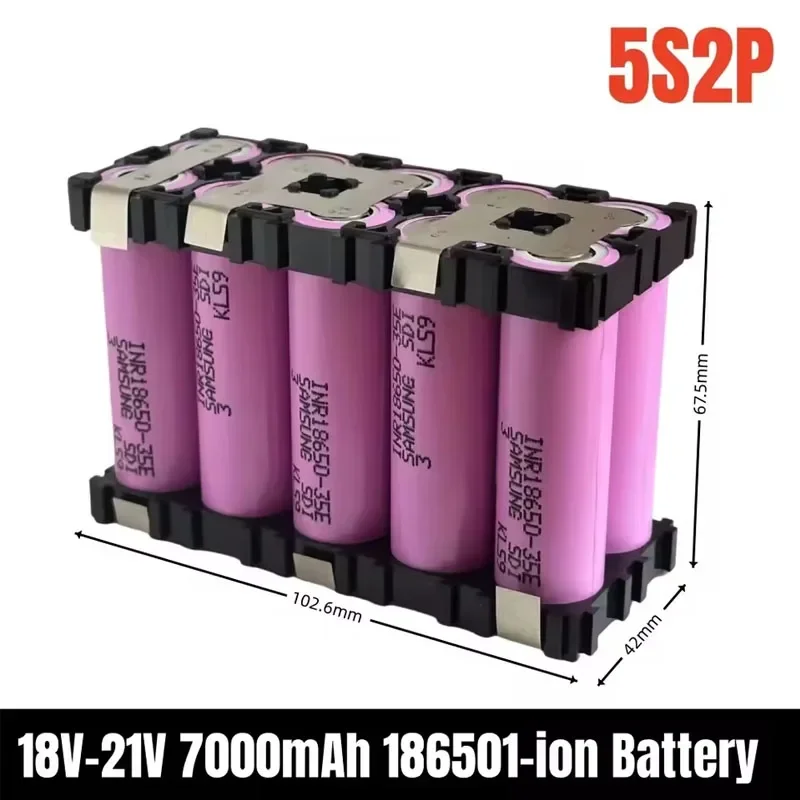 (customized) INR18650 35E Battery 3500-7000mAh 30amps Screwdriver Battery Electrode Battery 3S1P 3S2P 4S1P 5S1P 4S2P 5S2P 6S2P