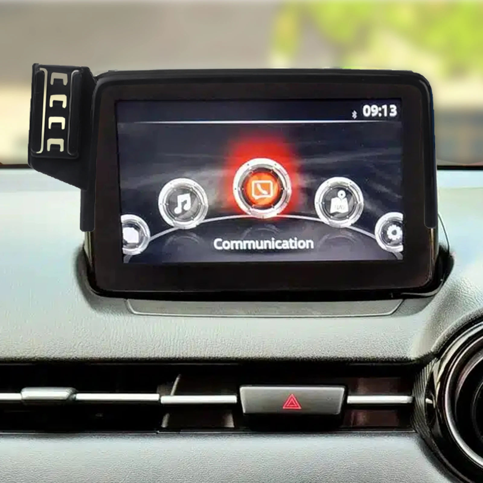 Für Mazda 2 2015 ~ 2023 Mazda2 Demio Fließheck Telefon Halter Bildschirm Feste Navigation Halterung Basis Drahtlose Lade Zubehör – Detail 1