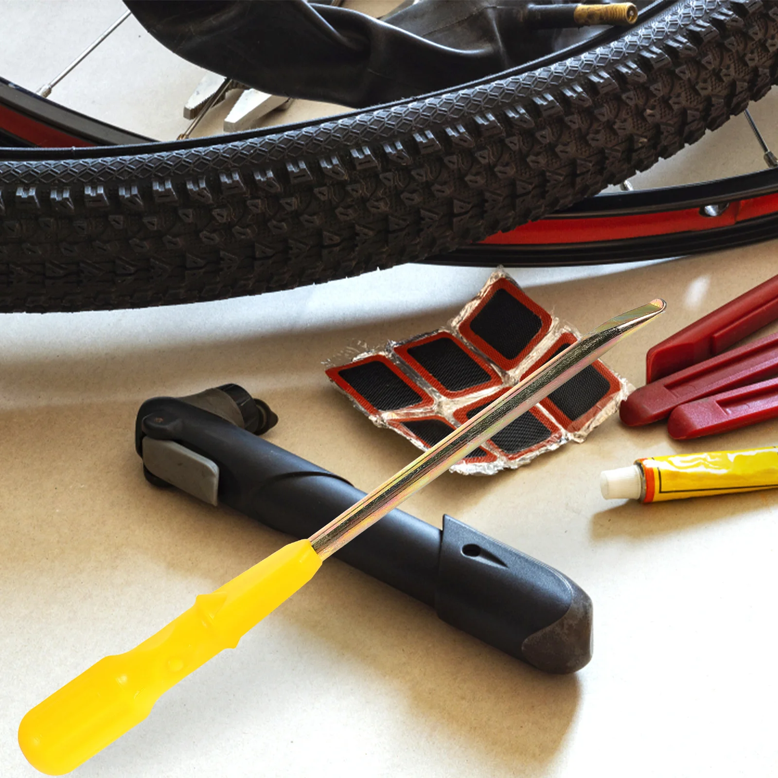 ملعقة إطار الدراجة متينة وقوية ومضادة للانزلاق، ملحقات منتجات الدراجات، أداة إصلاح رافعة الإطارات، ملحقات منتجات الدراجات #4