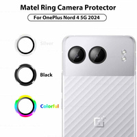 One Plus Nord4 Aluminium Alloy Lens Ring Cover For OnePlus Nord 4 6.74 inches 1+Nord4 5G 2024 3D Tempered Glass Camera Protector