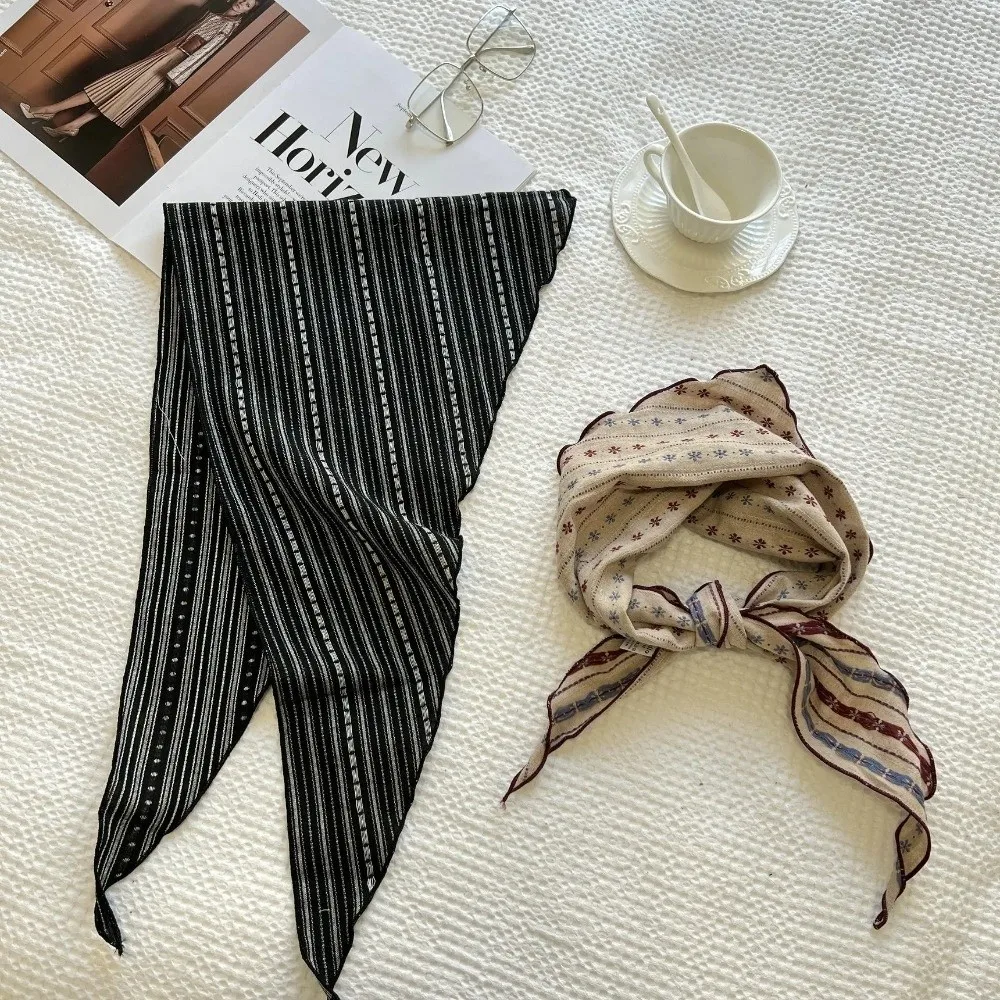 

Fashion Soft Triangle Scarf Cotton Linen Decorative Scarves Neck Head Scarves Cashew Print Floral Long Bandanas Shawl Headband