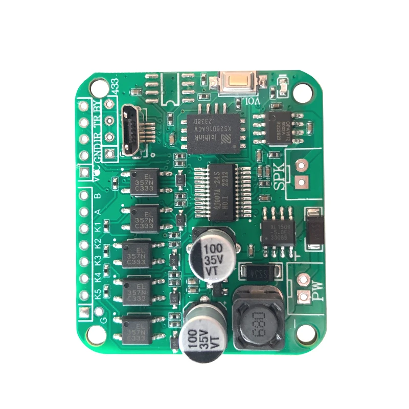 Newly Designed Multifunctional Sound Module PCBA QJM003-1 With 128MB of Memory Multiple Trigger module